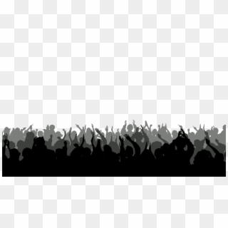 Silhouette Crowd Png Hd Quality - Crowd Cheering Clipart Transparent Png