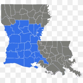 In 1999 The Court Was Dedicated & Renamed In Honor - Map Of Acadiana Louisiana Clipart