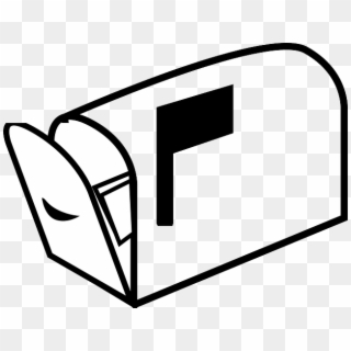 Postbox Png - Mailbox Clipart Black And White Transparent Png