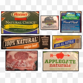 Examples Of Natural Labels - All Natural Meat Label Clipart