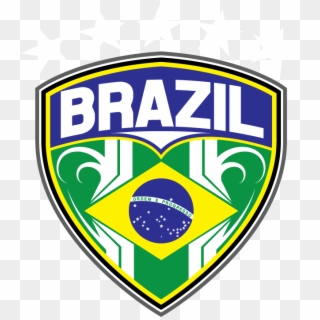 Minimalist World Cup Team Crests - Brazil Flag Clipart