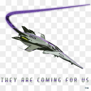 Alien Spaceship Concept Art Tee They Are Coming For - Lockheed F-104 Starfighter Clipart