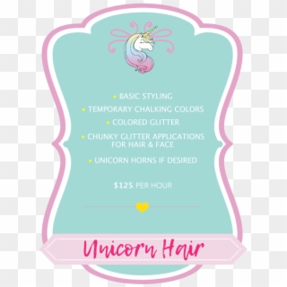 Unicorn Mane Pricing Graphic - Illustration Clipart