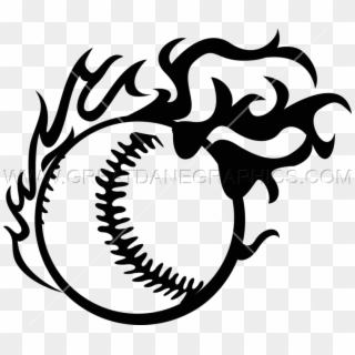 Jpg Black And White Stock Fireball Baseball - Baseball Fireball Logo Clipart