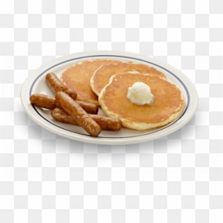Pancake Breakfast - Pancakes And Sausage Links Clipart