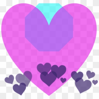 Transparent Background Heart Crown , Png Download - Purple Heart Snapchat Filter Clipart
