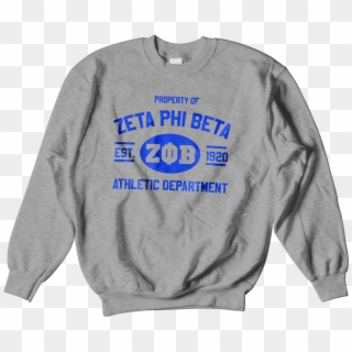 Zeta Phi Beta Athletic Crewneck Sweatshirt - New Jordan 9 Dream It Do Clipart