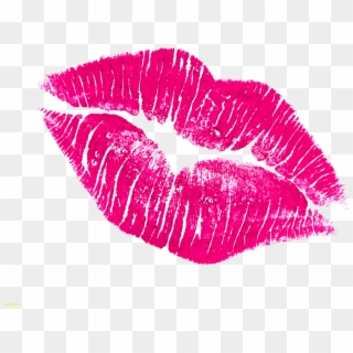 Labios Rosas Png - Pink Lipstick Kiss Transparent Clipart