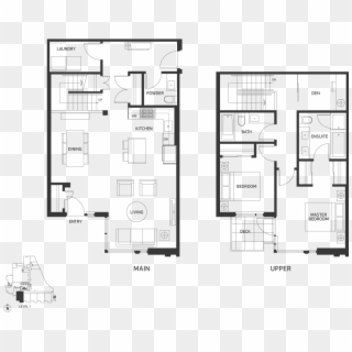 Townhome-a - Floor Plan Clipart