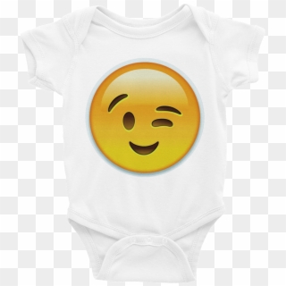 Emoji Baby Short Sleeve One Piece - Smiley Clipart