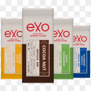 Exo Cricket Flour Protein Bars, Blueberry Vanilla, - Exo Bars Clipart