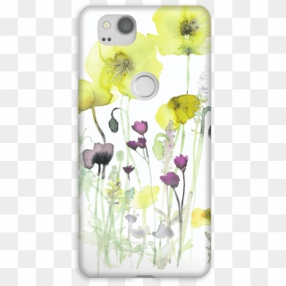 Painted Yellow Flowers Case Pixel - Flower Clipart