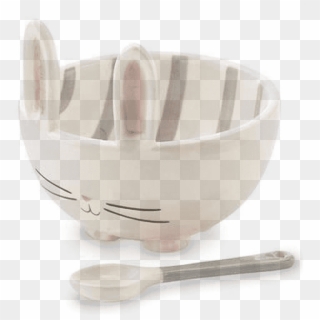 Mud Pie Candy Bowl Bunny Gray - Bowl Clipart