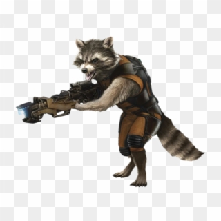Rocket Raccoon Png Image Background - Guardians Of The Galaxy Rocket Png Clipart