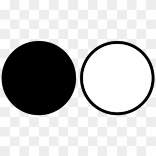 Black White Gui Circles Png Image - Black And White Shape Clipart