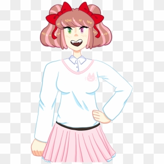 The First One Is Sayori Yuri, And The Second One Is - Natsuki And Monika Fusion Clipart