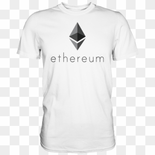 Ethereum T-shirt White - T-shirt Clipart