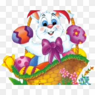 Easter Basket Bunny Clipart - Conejos De Pascua De Resurreccion - Png Download