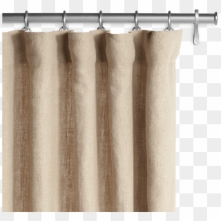 Customize Product Draperies Color - Textured Linen Curtains Clipart