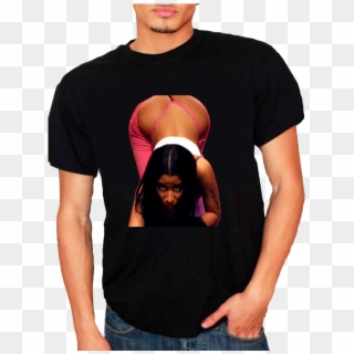Nicki Minaj Anaconda Pink Print Men's T Shirt - Girl Clipart