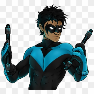 “ For The Anon Who Requested Nightwing With Fingerstripes - Cartoon Clipart