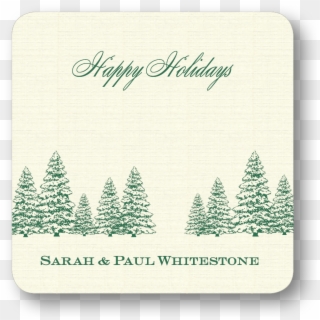 Winter Tree Line - Birthday Clipart