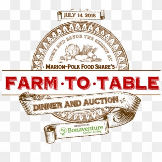 Farm To Table Dinner And Auction , Png Download - Farm To Table Dinner And Auction Clipart