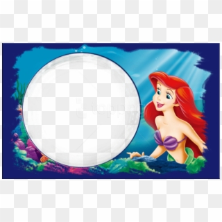 Free Png Transparent Child Frame With Ariel Background - Underwater Ariel Little Mermaid Background Clipart
