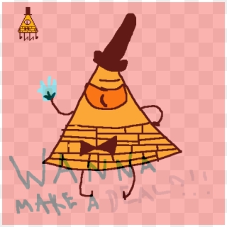 Redrawing A Bill Cipher Stamp - Illustration Clipart