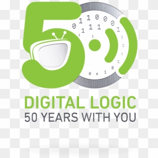 Digital Logic Celebrates 50 Years In Business - Graphic Design Clipart