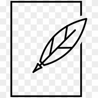 Graphic Stock Feather And Paper Svg Png Icon Free - Feather Pen And Paper Icon Clipart