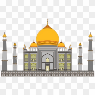Taj Mahal Vector - Dome Clipart