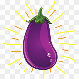 Eggplant - Eggplant - Cartoon Vegetables Clipart