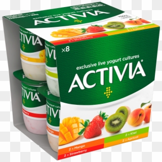 Mango Strawberry Kiwi Apricot - Activia Yoghurts Clipart