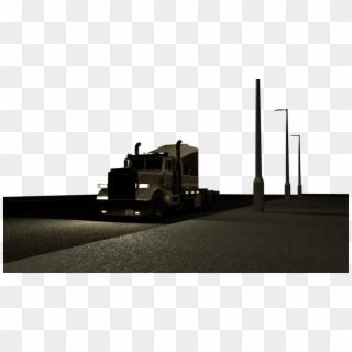 Semi Truck Royalty-free 3d Model - Trailer Truck Clipart