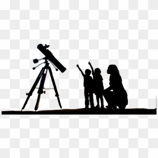 #family #silhouette #freetoedit - Stargazing With Kids Clipart