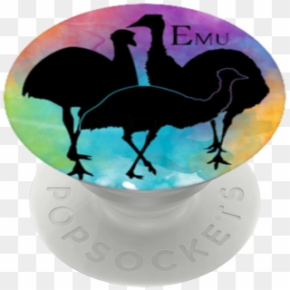 Emu Family, Popsockets - Silhouette Clipart