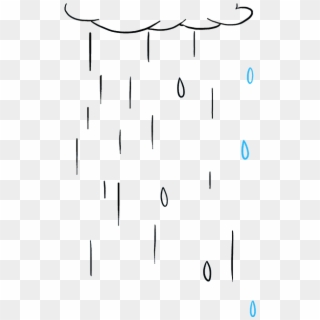 Drawing Raindrops Water Source Life - Draw Rain Clipart