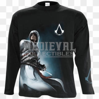 Assassins Creed Altair Side Print Long Sleeve T Shirt - Assassins Creed Symbol Clipart