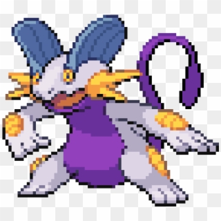 Fusion Of Swampert And Mewtwo - 8 Bit Swampert Clipart