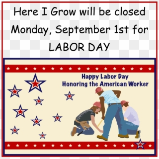 Labor Day Closed Sign 24190 - Labor Day Clipart