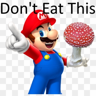 Can Eat A Amanita Muscaria / Super Mushroom Raw - Mario Mario Party 9 Clipart