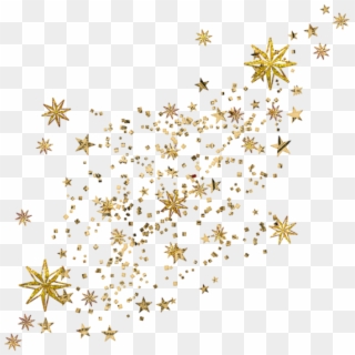 Sparkle Png, Star Clipart, Elements Of - Transparent Golden Stars Png