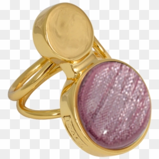 Moon Ring Gold/sparkle Pink - Ring Clipart