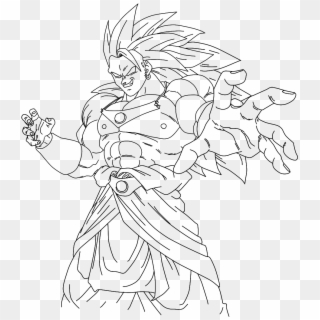 Broly From Dbz Free Coloring Pages - Dragon Ball Super Broly Para Colorear Clipart