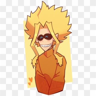 A Cartoonish All Might In A Sweater Too Cold In Clipart