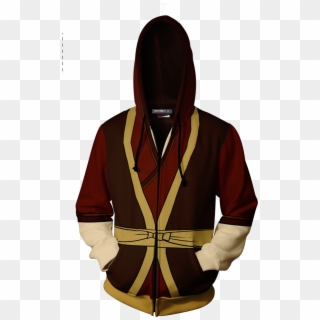 The Last Airbender Zuko Cosplay Zip Up Hoodie Jacket - Sweatshirt Clipart