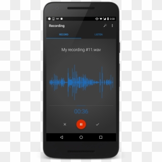 Easy Voice Recorder For Android - Smartphone Clipart