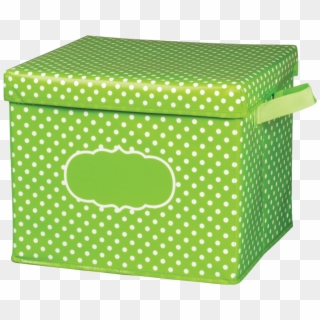 Tcr20820 Lime Polka Dots Storage Box Image - Aquapolka Dot Bin For Teachers Clipart