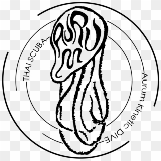 Drawn Tentacle Diver - Sketch Clipart